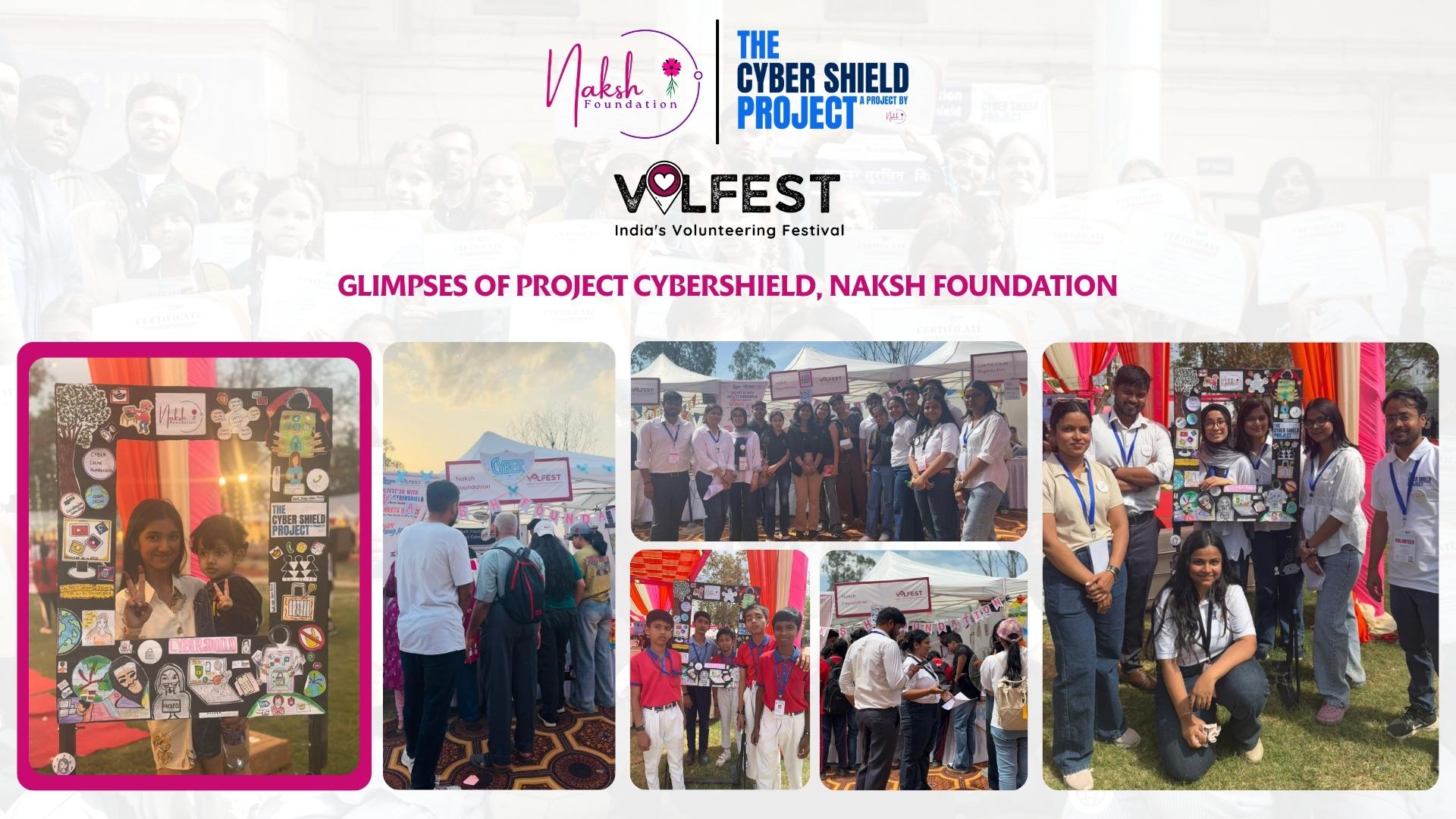 Collage of photos of volfes'26 celebration by Project CyberShield